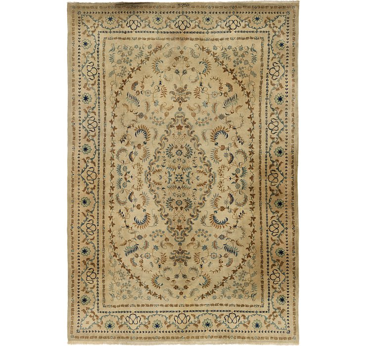 10' x 14' 3 Kashan Persian Rug