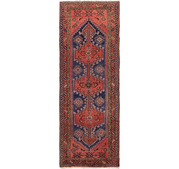 3' 7 x 10' 6 Hamedan Persian Runner ...