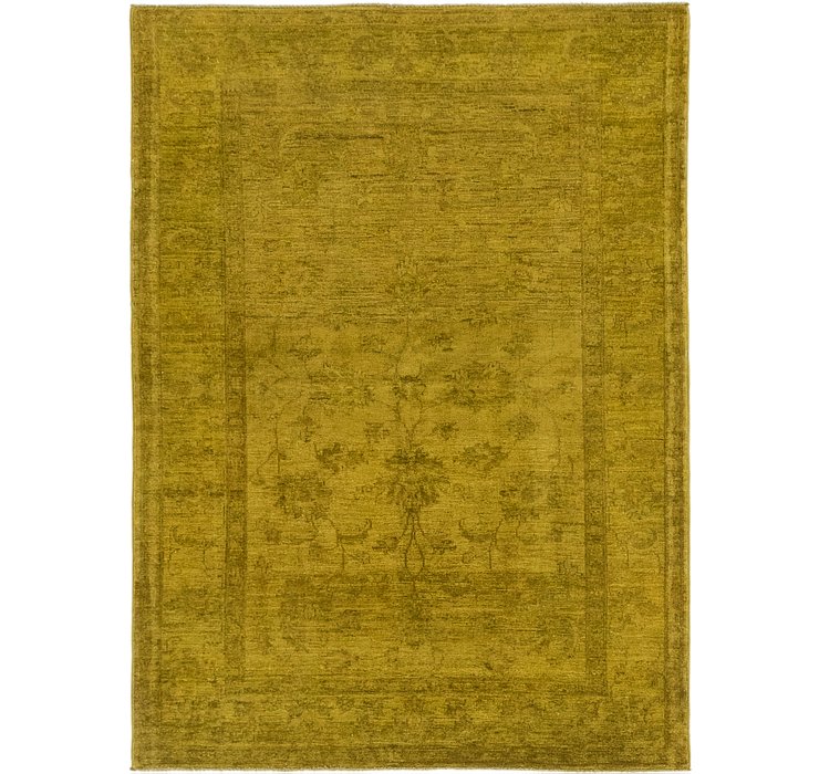 4' 2 x 5' 9 Over-Dyed Ziegler Rug