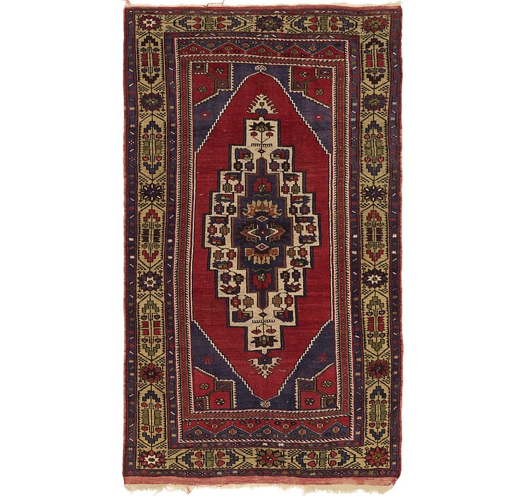 4' 4 x 7' 7 Anatolian Oriental Rug