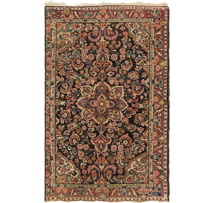 4' x 6' 8 Meshkabad Persian Rug