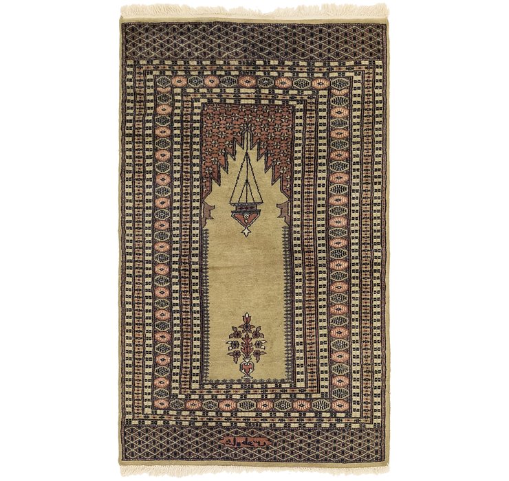 3' x 5' 4 Lahour Oriental Rug