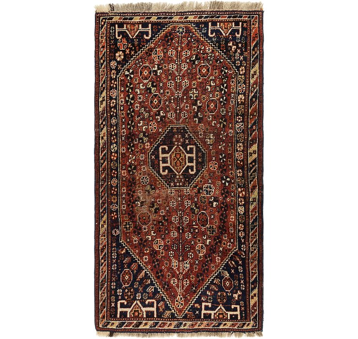 3' 2 x 6' 2 Ghashghaei Persian Runn...
