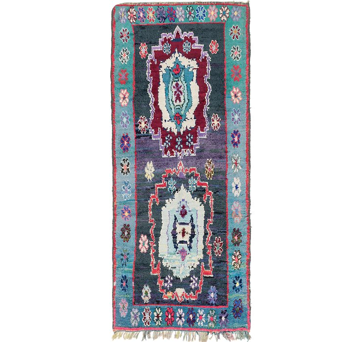 4' 6 x 10' 10 Moroccan Runner Rug