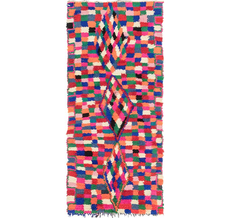 3' 8 x 8' Moroccan Runner Rug