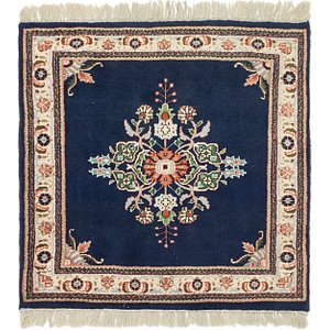 3' 3 x 3' 4 Tabriz Persian Square Rug