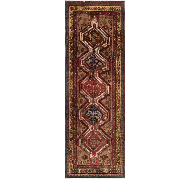 3' 9 x 10' Meshkin Persian Runner ...