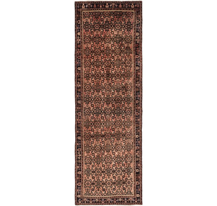 3' 8 x 11' Hossainabad Persian Run...