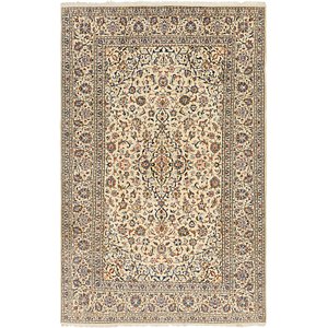 6' 6 x 10' Kashan Persian Rug