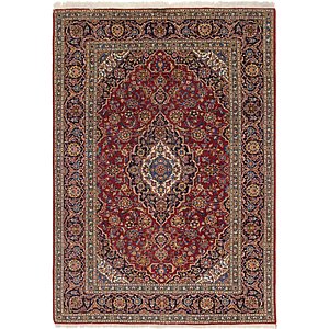 7' x 10' 4 Kashan Persian Rug