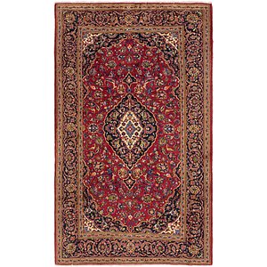 6' 7 x 11' Kashan Persian Rug