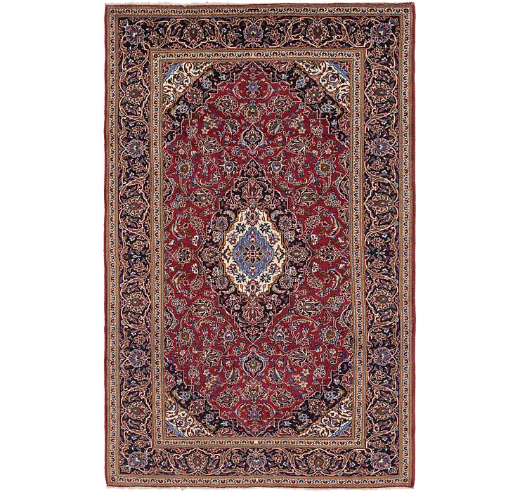6' 9 x 11' Kashan Persian Rug