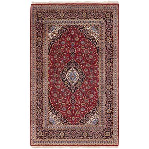 6' 7 x 11' Kashan Persian Rug