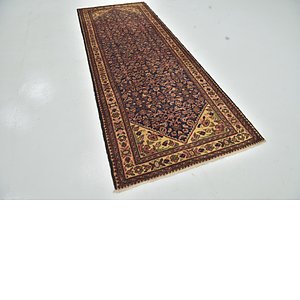 Unique Loom 3' 10 x 10' Hossainabad Persian Run...