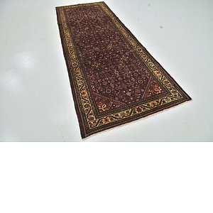 Unique Loom 3' 10 x 10' 4 Hossainabad Persian Run...