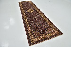 Unique Loom 3' 9 x 13' 3 Hossainabad Persian Run...