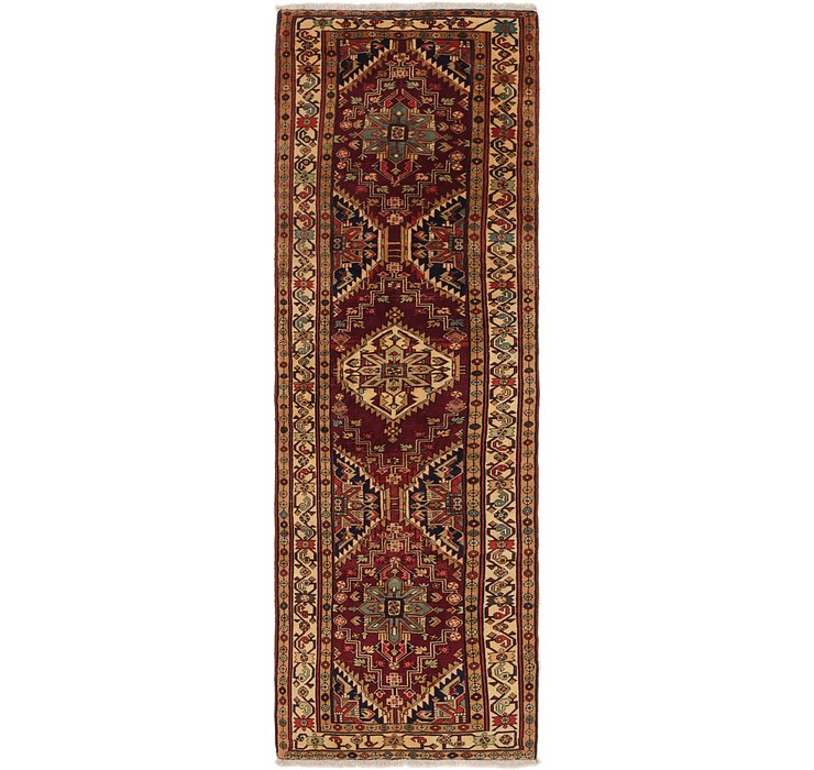 3' 4 x 10' 6 Gharajeh Persian Runner...