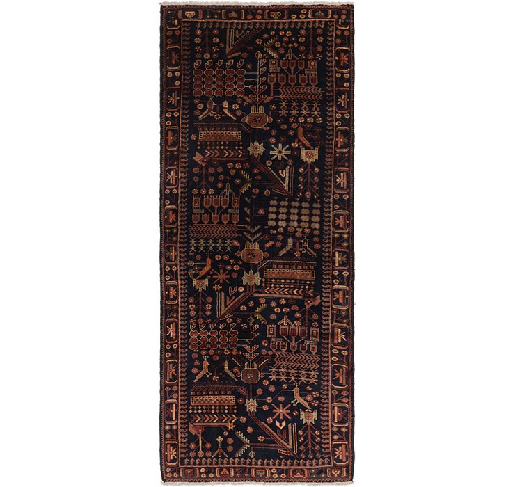 3' 7 x 9' 5 Roodbar Persian Runner ...