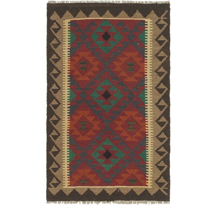 2' 9 x 4' 5 Kilim Maymana Rug