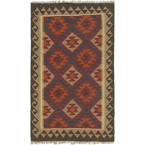 2' 9 x 4' 6 Kilim Maymana Rug