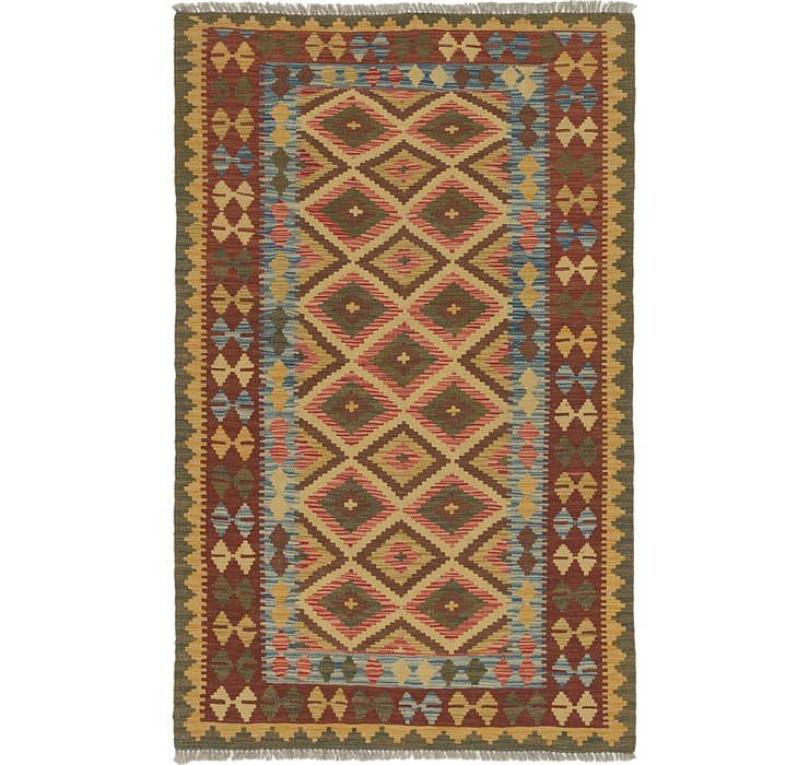 4' x 6' 6 Kilim Maymana Rug