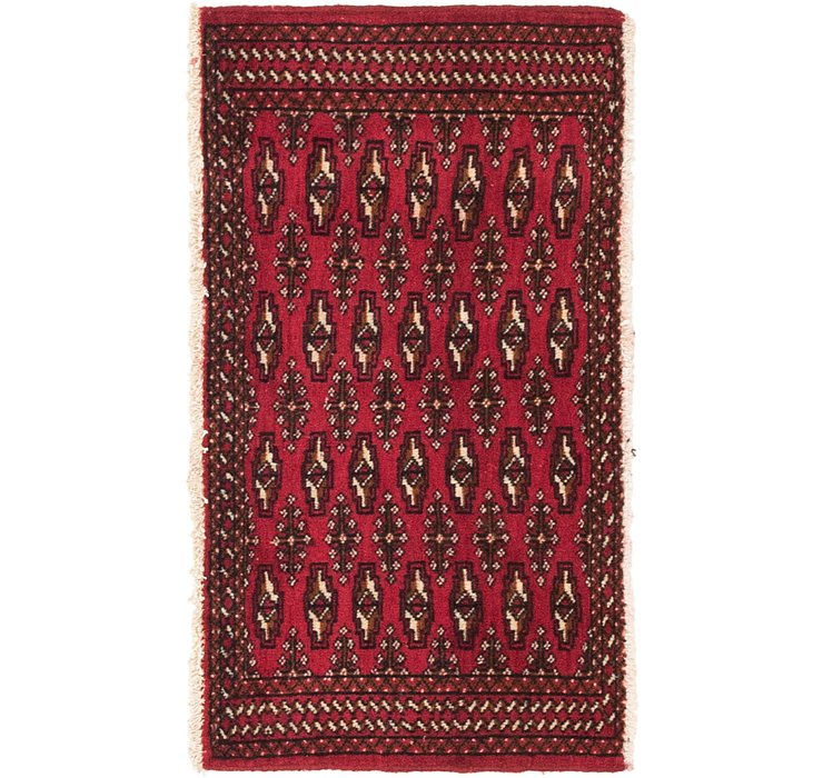 53cm x 97cm Torkaman Persian Rug