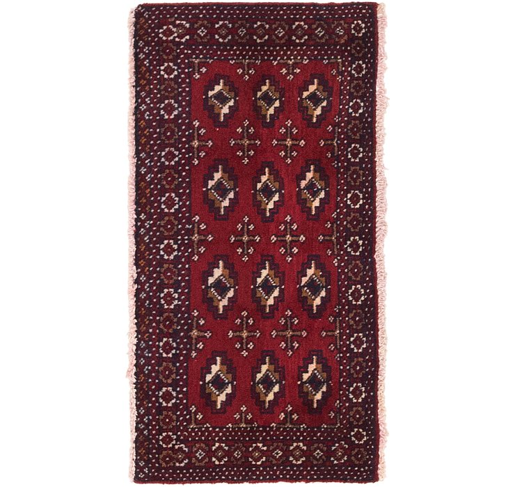 1' 8 x 3' 3 Torkaman Persian Rug
