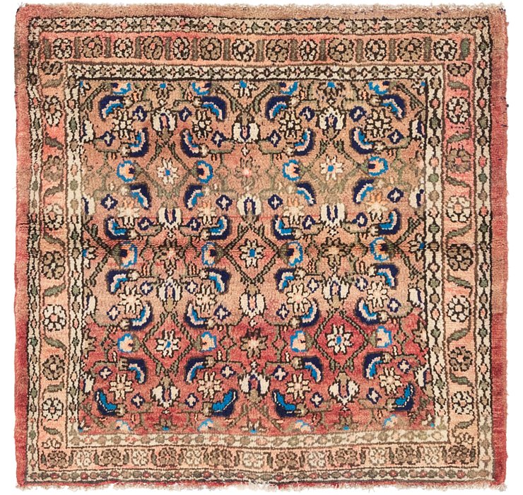 3' 6 x 3' 8 Hamedan Persian Square ...