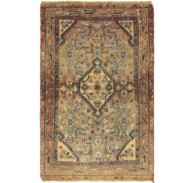 3' 5 x 5' 4 Hamedan Persian Rug