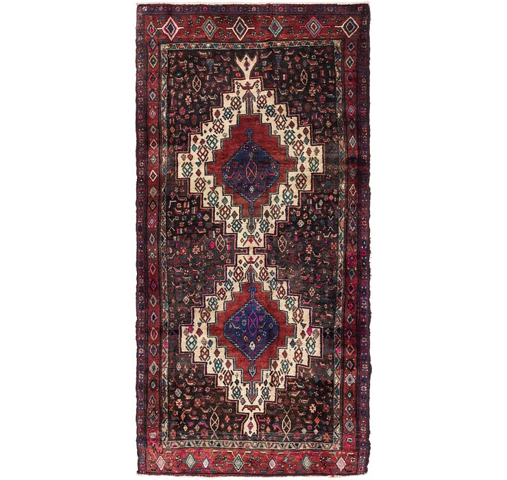 4' 3 x 8' 7 Senneh Persian Runner Rug