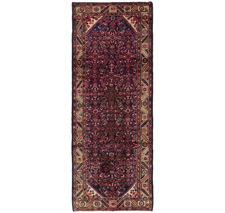 3' 7 x 9' 8 Hossainabad Persian Run...