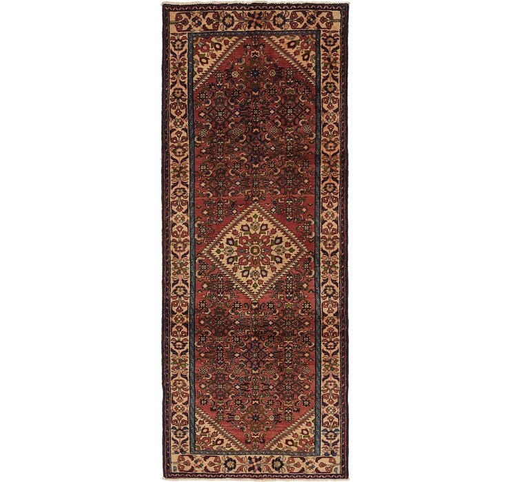 3' 8 x 9' 8 Hossainabad Persian Run...