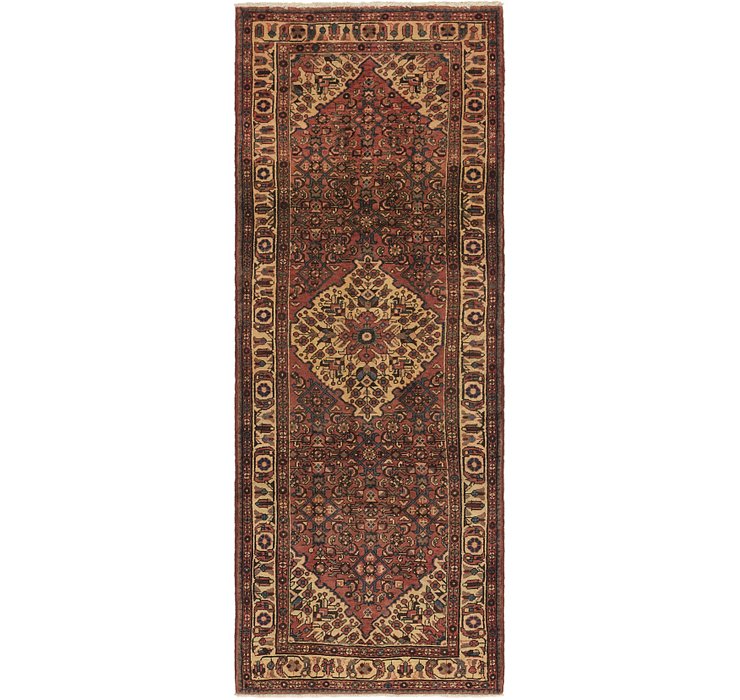 3' 6 x 9' 8 Hossainabad Persian Run...