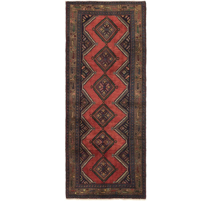 3' 8 x 9' 9 Chenar Persian Runner Rug