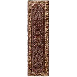 HandKnotted 3' 9 x 14' 3 Hossainabad Persian Run...
