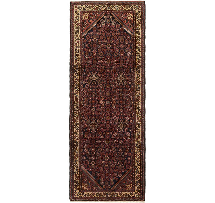 3' 8 x 9' 10 Hossainabad Persian Run...