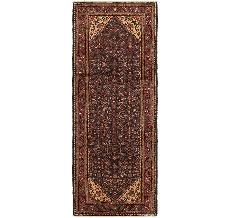 3' 8 x 9' 9 Hossainabad Persian Run...