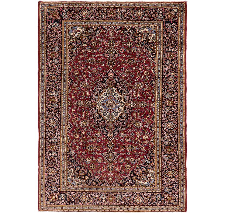 8' 7 x 12' 3 Kashan Persian Rug