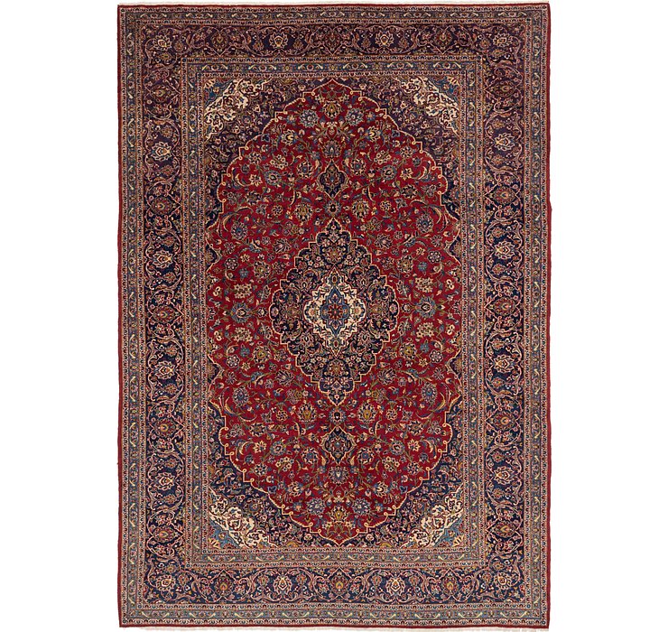 9' 2 x 13' 7 Kashan Persian Rug