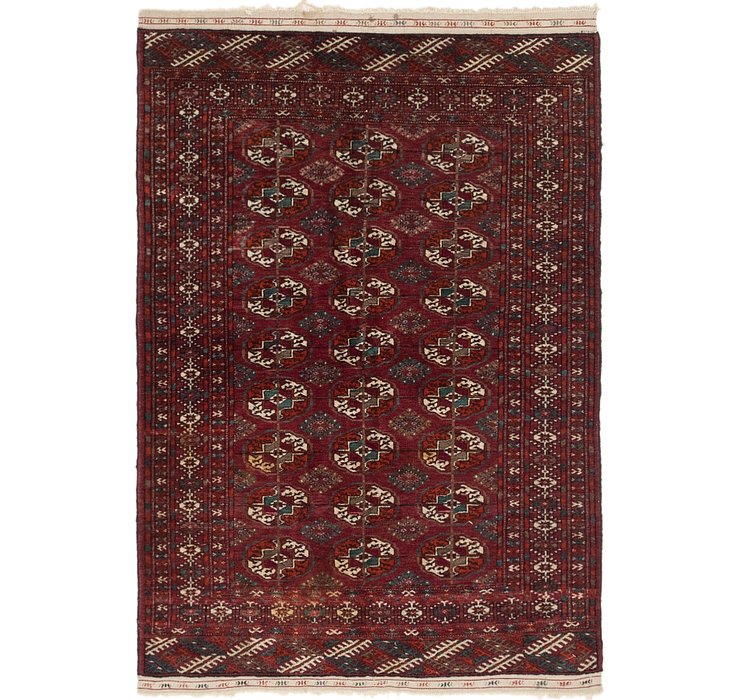 HandKnotted 3' 7 x 5' 2 Bokhara Oriental Rug