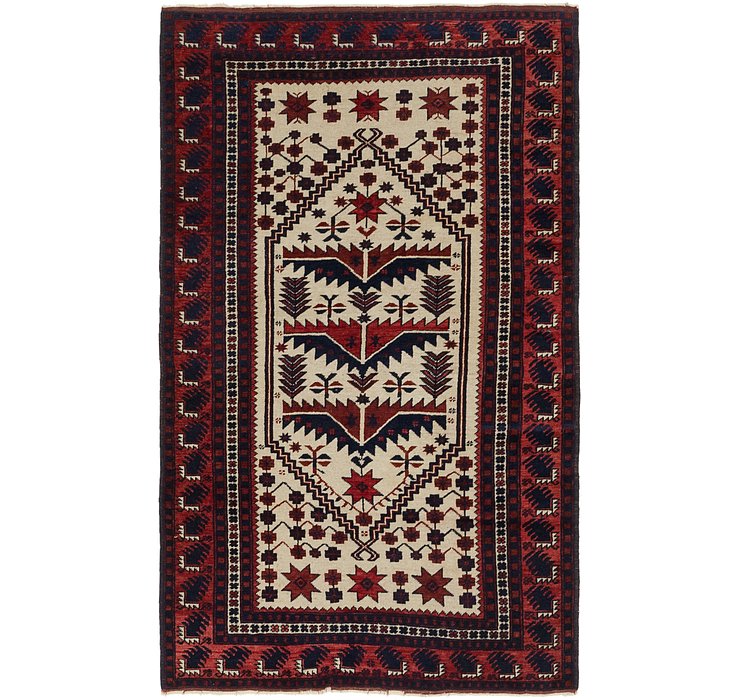 3' 9 x 6' 3 Balouch Persian Rug