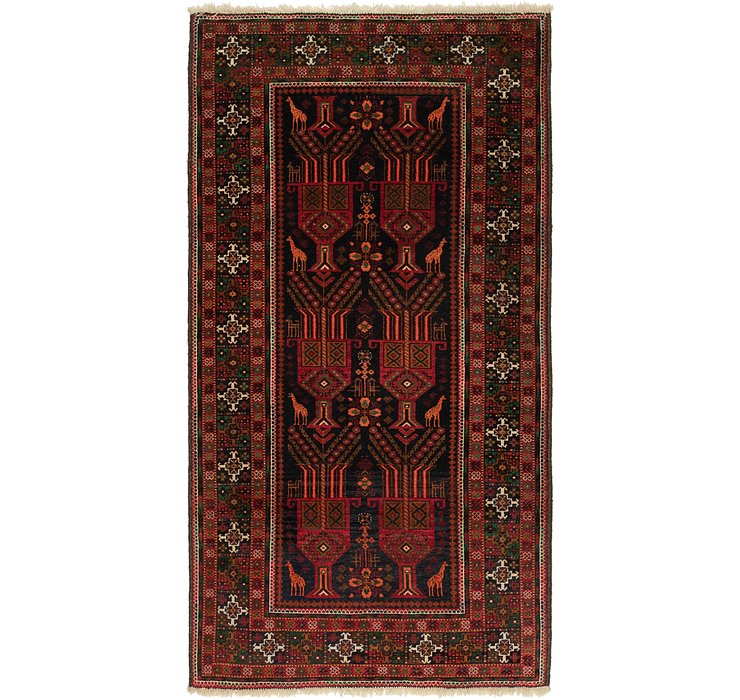 3' 6 x 6' 6 Balouch Persian Rug