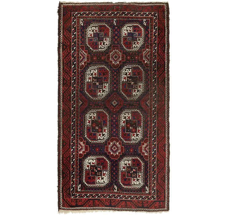 3' 5 x 6' 8 Balouch Persian Rug