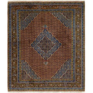 6' 8 x 8' Tabriz Persian Square Rug