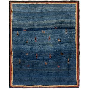 7' x 8' 10 Shiraz-Gabbeh Persian Rug