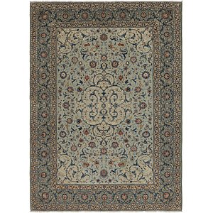 8' x 12' 2 Kashan Persian Rug