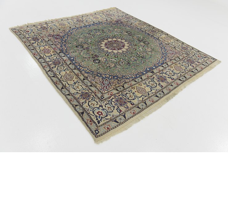 6' 5 x 6' 8 Nain Persian Square Rug
