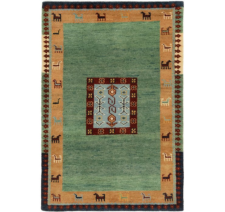 HandKnotted 4' x 5' 10 Kashkuli Gabbeh Rug