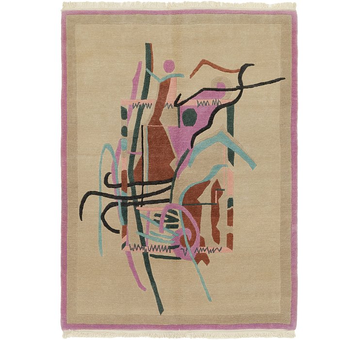 HandKnotted 5' 8 x 7' 10 Nepal Rug