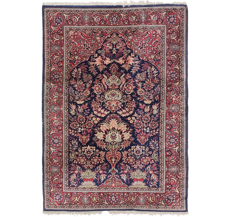 4' 5 x 6' 7 Kashan Persian Rug
